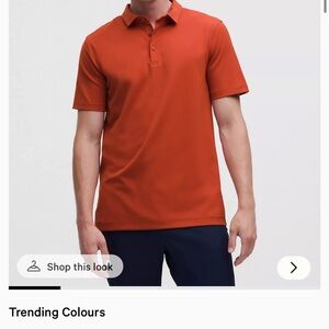 Men's ShowZero™ Slim-Fit Polo Shirt Rust Orange - Large
